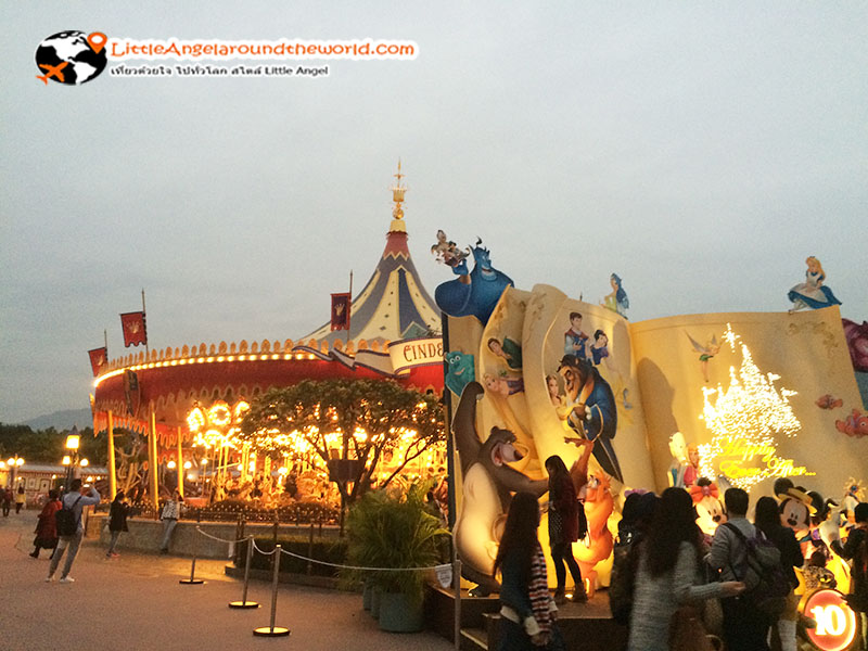 บรรยากาศใกล้ค่ำ สวยไปอีกแบบ : Fantasy Land ฮ่องกงดิสนีย์แลนด์