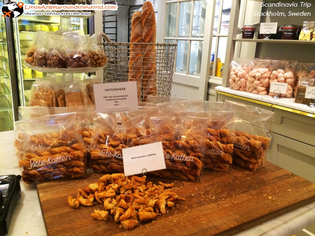 ขนมปังแบบนี้ก็ขายดี ที่ร้าน Vete-katten ร้านขนม ในสตอกโฮล์ม ร้านอาหารในสวีเดน