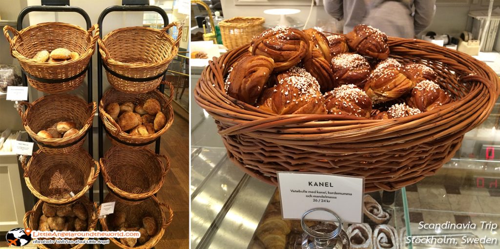 ขนมปัง โดนัท มัฟฟิน ก็มี ที่ร้าน Vete-katten ร้านขนม ในสตอกโฮล์ม ร้านอาหารในสวีเดน