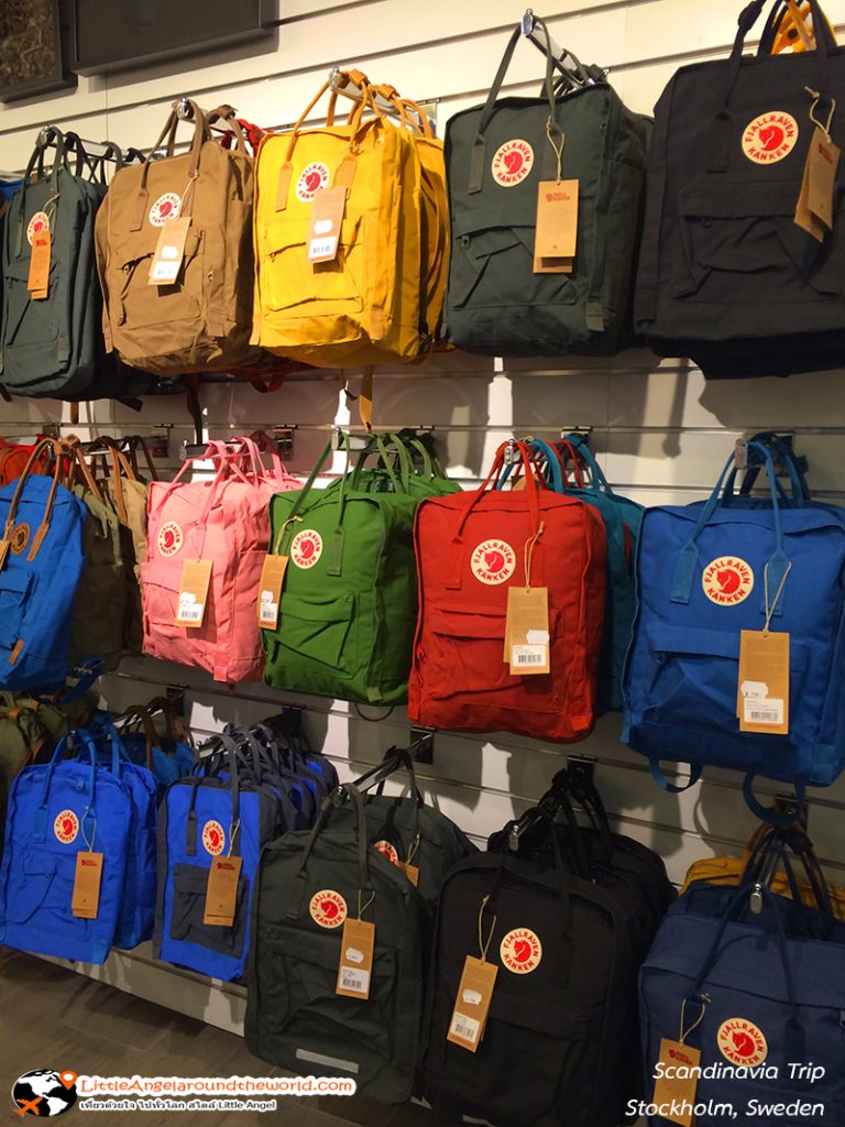 มีเยอะมาก หลายรุ่น หลายขนาด หลายสี กระเป๋า คองเก้น (Kanken) สวีเดน ของฝากสวีเดน