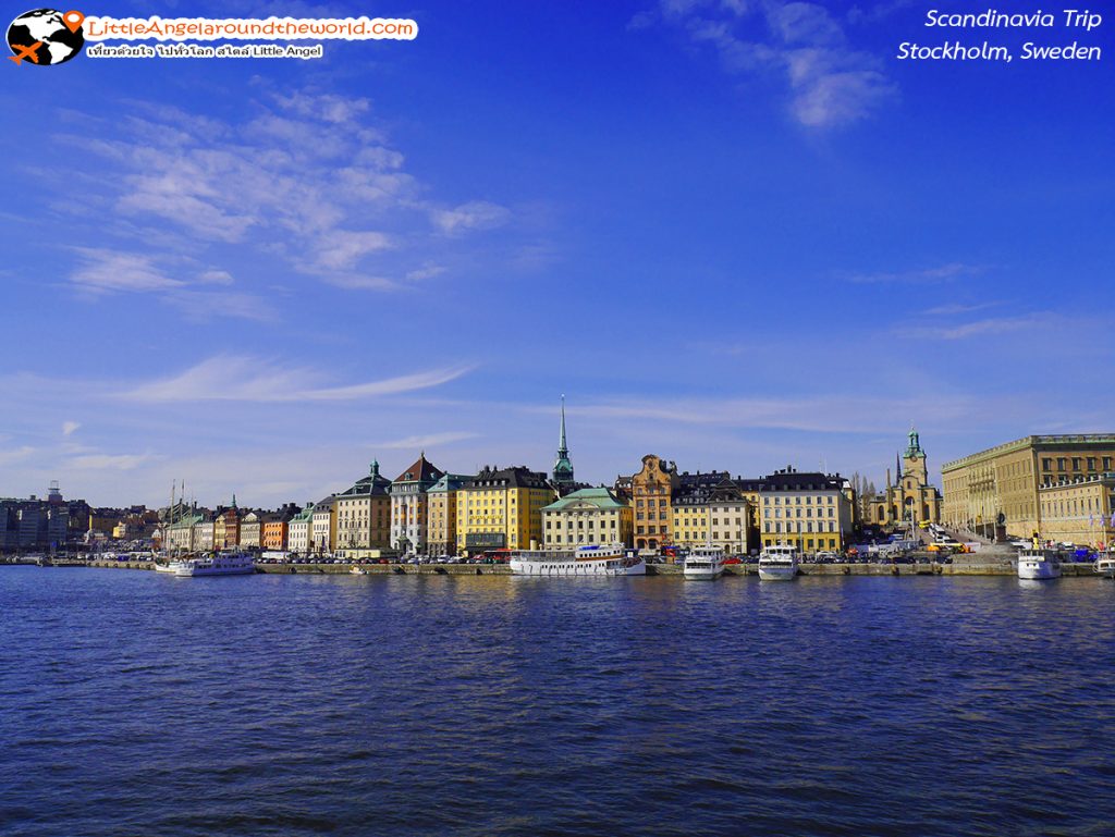วิวสวยๆ มองจาก สะพาน Skeppsholmen : ที่เที่ยว Stockholm, Sweden