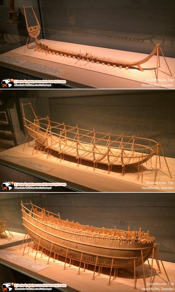โครงสร้างจำลองขั้นตอนการสร้างการวางโครงสร้างของเรือรบวาซา : พิพิธภัณฑ์วาซา (Vasa Museum)