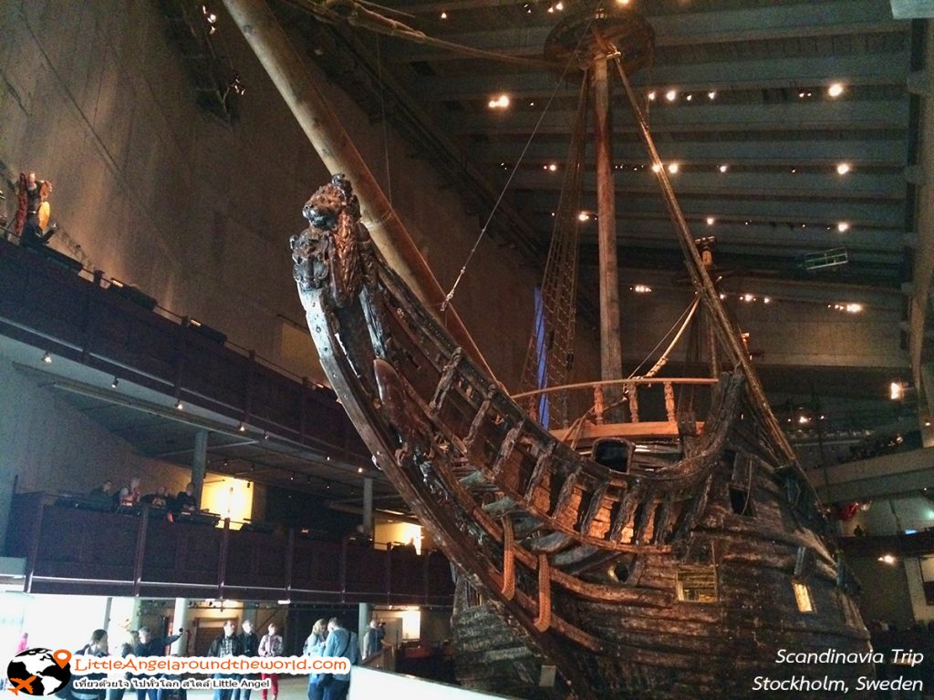 เรือรบไวกิ้ง ที่จมอยู่ใต้ท้องทะเลกว่า 333 ปี จึงนำขึ้นมาไว้ที่ พิพิธภัณฑ์วาซา (Vasa Museum)
