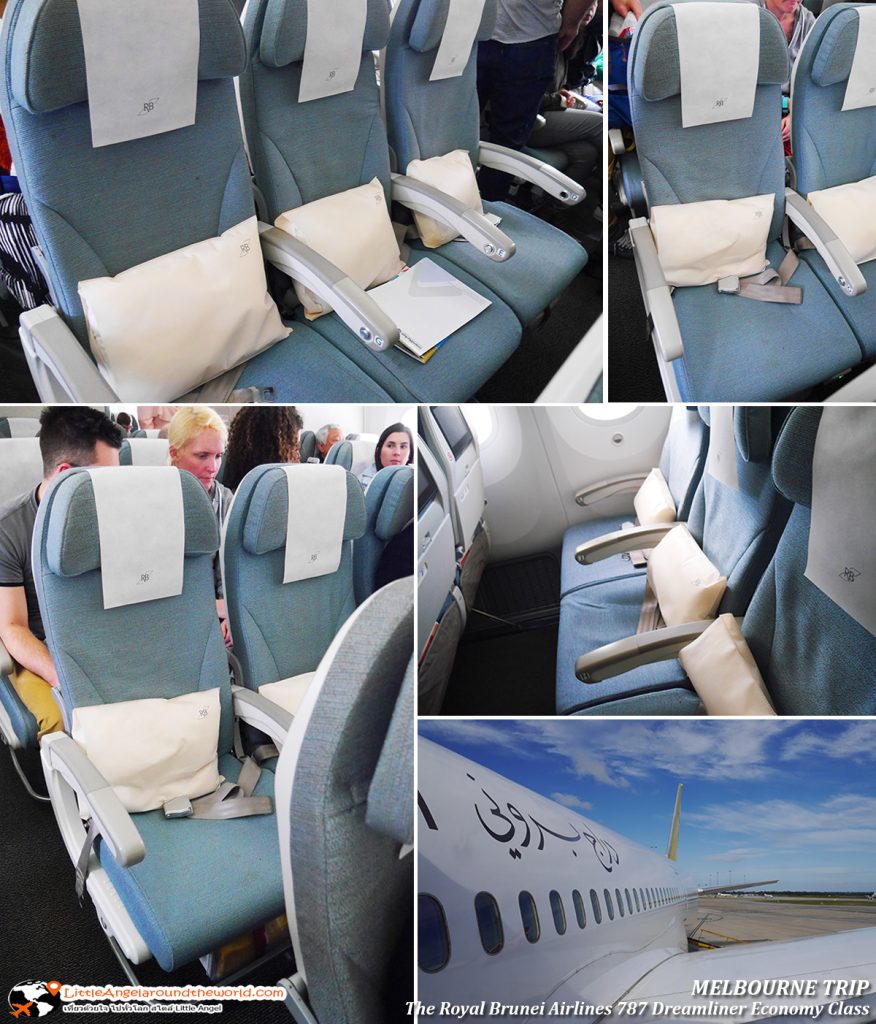 ที่นั่งแบบ 3-3-3 นั่งสบาย : รีวิว Royal Brunei Airlines