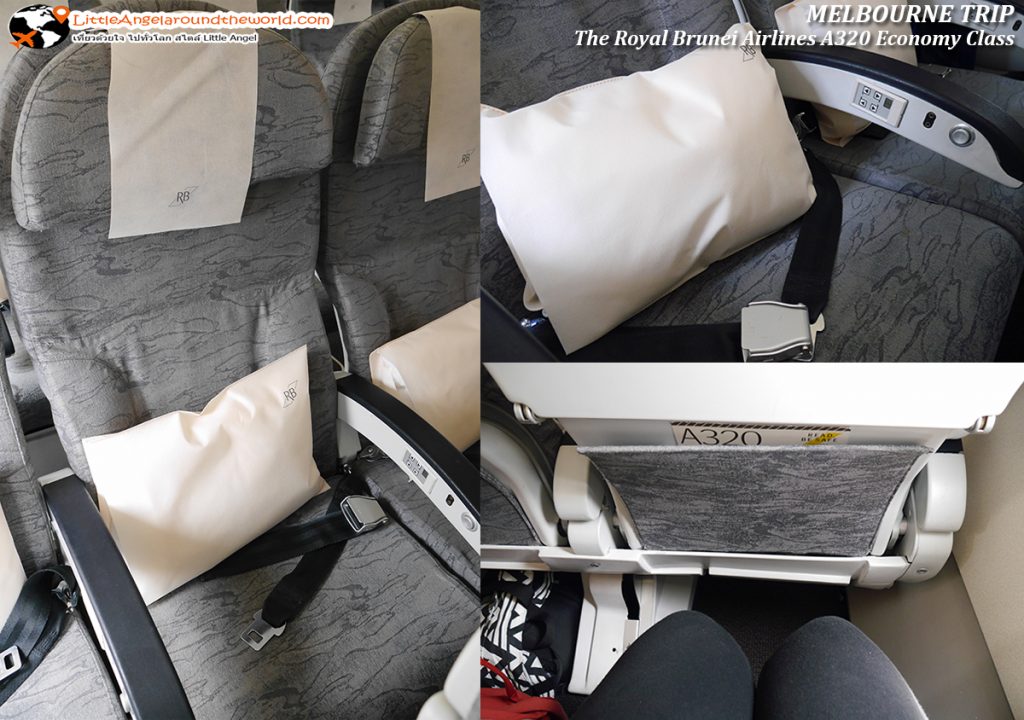 สะอาด สะดวก สบาย มีหมอนและผ้าห่มบริการด้วย : รีวิวสายการบิน royal brunei ไป เมลเบิร์น