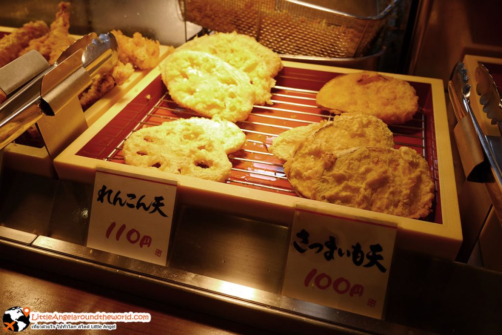 รากบัวชุบแป้งทอด อีกหนึ่งเมนูที่ต้องลอง : ร้าน Marugame Seimen : ร้านอร่อยของจังหวัด Aomori
