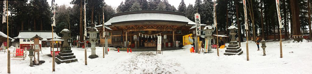 บรรยากาศภายในบริเวณศาลเจ้า Kushihiki Hachimangu Shrine, ศาลเจ้าดังแห่ง Hachinohe, Aomori