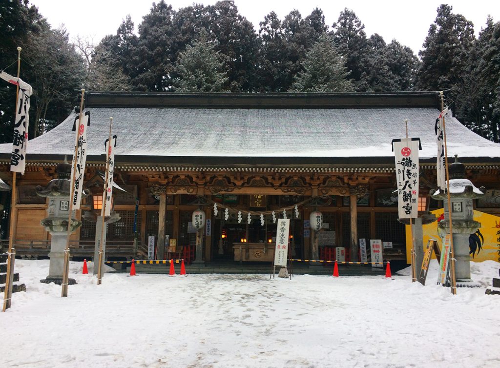 บรรยากาศภายในบริเวณศาลเจ้า Kushihiki Hachimangu Shrine, ศาลเจ้าดังแห่ง Hachinohe, Aomori