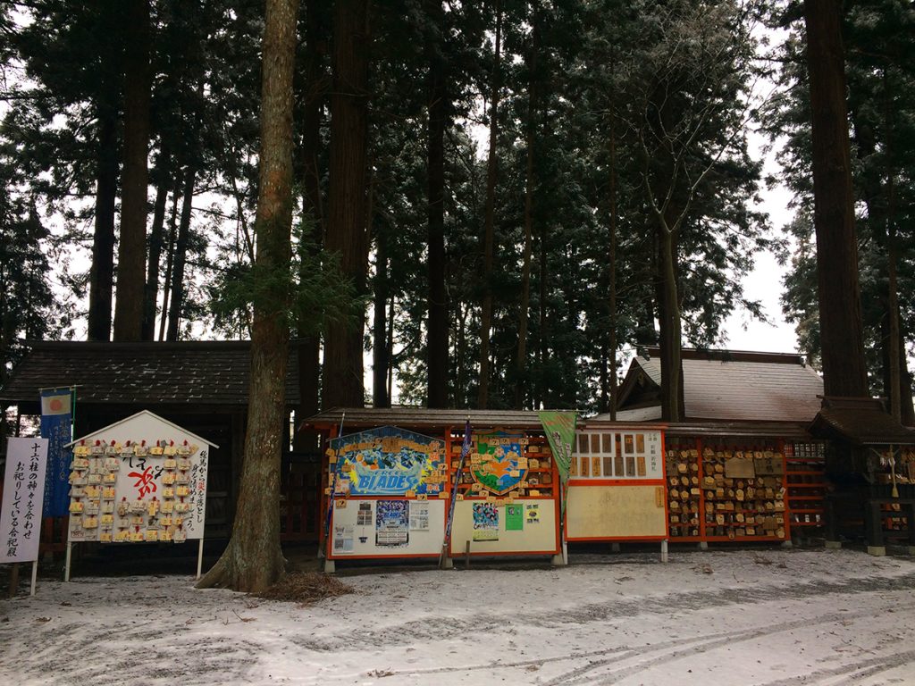 จุดขอพร ภายในบริเวณศาลเจ้า Kushihiki Hachimangu Shrine, ศาลเจ้าดังแห่ง Hachinohe, Aomori