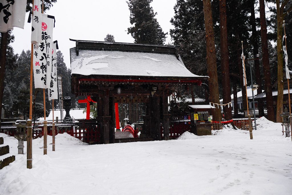 บรรยากาศภายในบริเวณศาลเจ้า Kushihiki Hachimangu Shrine, ศาลเจ้าดังแห่ง Hachinohe, Aomori