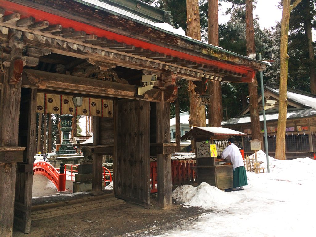 บรรยากาศภายในบริเวณศาลเจ้า Kushihiki Hachimangu Shrine, ศาลเจ้าดังแห่ง Hachinohe, Aomori