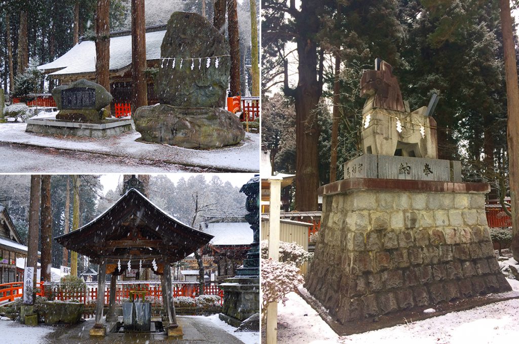 บรรยากาศหน้าศาลเจ้า Kushihiki Hachimangu Shrine, ศาลเจ้าดังแห่ง Hachinohe, Aomori