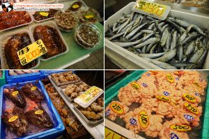 โซนจำหน่ายอาหารทะเล เยอะเหมือนยกมาทั้งทะเล ที่ Hasshoku Center
