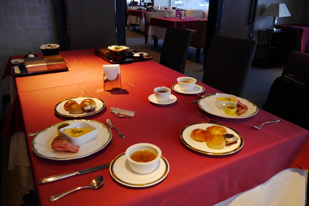 มื้อเช้า ที่ Sky restaurant ที่ Mutsu Grand Hotel : รีวิวโรงแรมในเมือง Mutsu 