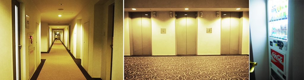 ด้านหน้าลิฟต์ Hotel_Aomori : ที่พักที่อาโอโมริ