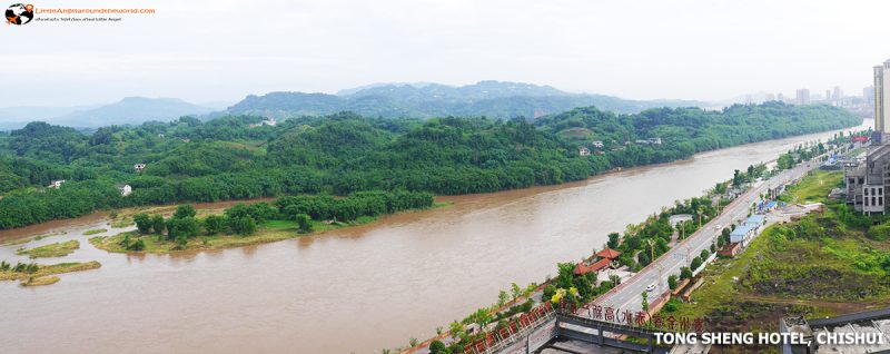 วิวจากห้องพัก TONG SHENG HOTEL : โรงแรมดังของเมือง ชื่อสุ่ย (Chishui)