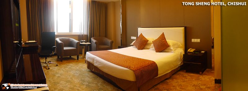 ห้องนอน หรูหรา สะอาดสะอ้าน TONG SHENG HOTEL : โรงแรมดังของเมือง ชื่อสุ่ย (Chishui)