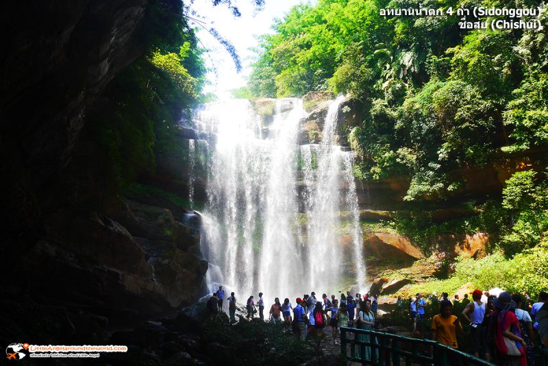 ถึงแล้ว สุดยอดไฮไลต์ "น้ำตกมังกรขาว" ที่ อุทยานน้ำตก 4 ถ้ำ (Sidonggou) ใหญ่และสวยงาม : อุทยานน้ำตกดังของชื่อสุ่ย (Chishui)