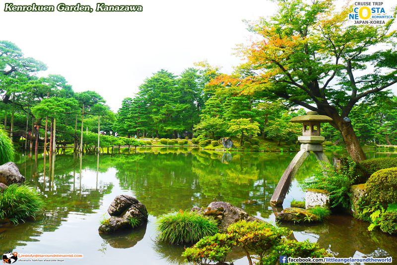 จุดถ่ายภาพ ที่ต้องห้ามพลาด ใน Kenrokuen Garden ติดอันดับ 1 ใน 3 สวนสวยที่สุดของญี่ปุ่น : ทริปล่องเรือสำราญ Costa neoRomantica เที่ยวคานาซาวะ (Kanazawa)
