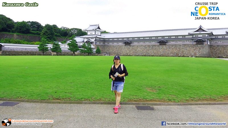จุดแรกภายในบริเวณ Kanazawa Castle : ทริปล่องเรือสำราญ Costa neoRomantica เที่ยวคานาซาวะ (Kanazawa)