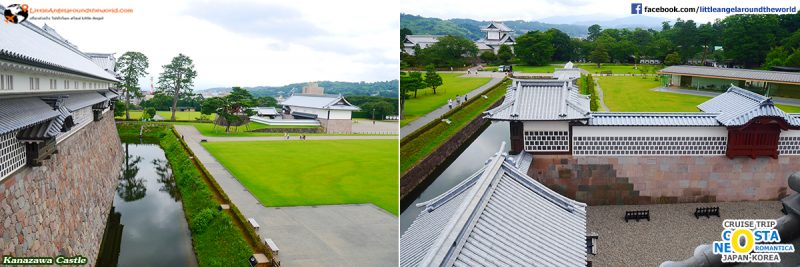 วิวด้านนอกปราสาท Kanazawa Castle : ทริปล่องเรือสำราญ Costa neoRomantica เที่ยวคานาซาวะ (Kanazawa)