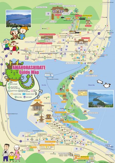แผนที่ที่เที่ยว Amanohashidate : รีวิวล่องเรือสำราญ : Amanohashidate Maizuru