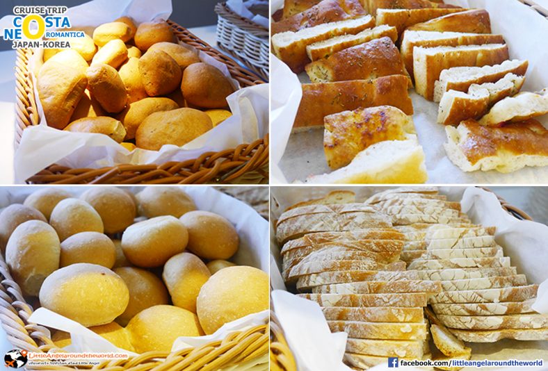 ขนมปังหลากหลายชนิด มื้อเที่ยง (บุฟเฟ่ต์) : รีวิวล่องเรือสำราญ : Amanohashidate Maizuru