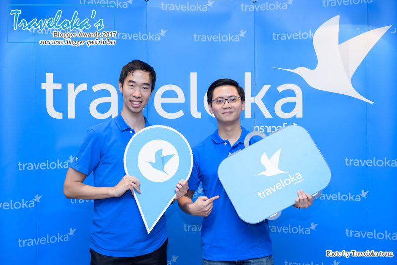 สองหัวเรือของ Traveloka มาต้อนรับหน้างาน คุณธีร์ ฉายากุล Country manager และคุณณัฐพล กาญจนวรนันท์ Digital Marketing Manager Traveloka Thailand : งาน Traveloka's blogger awards งานรวมพล Blogger สุดเจ๋งของเมืองไทย