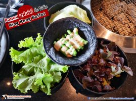 ผักเคียง กินคู่กับ กุ้ง กอย ปลา เข้ากัน ที่ ร้าน คิงคอง บุฟเฟ่ต์ (King Kong Buffet) สาขาทาวน์ อิน ทาวน์