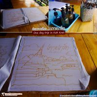 อยากทำผ้าบาติก ก็มีให้ได้ลองทำ : เที่ยวเกาะเกร็ด (One day trip in Koh Kret)